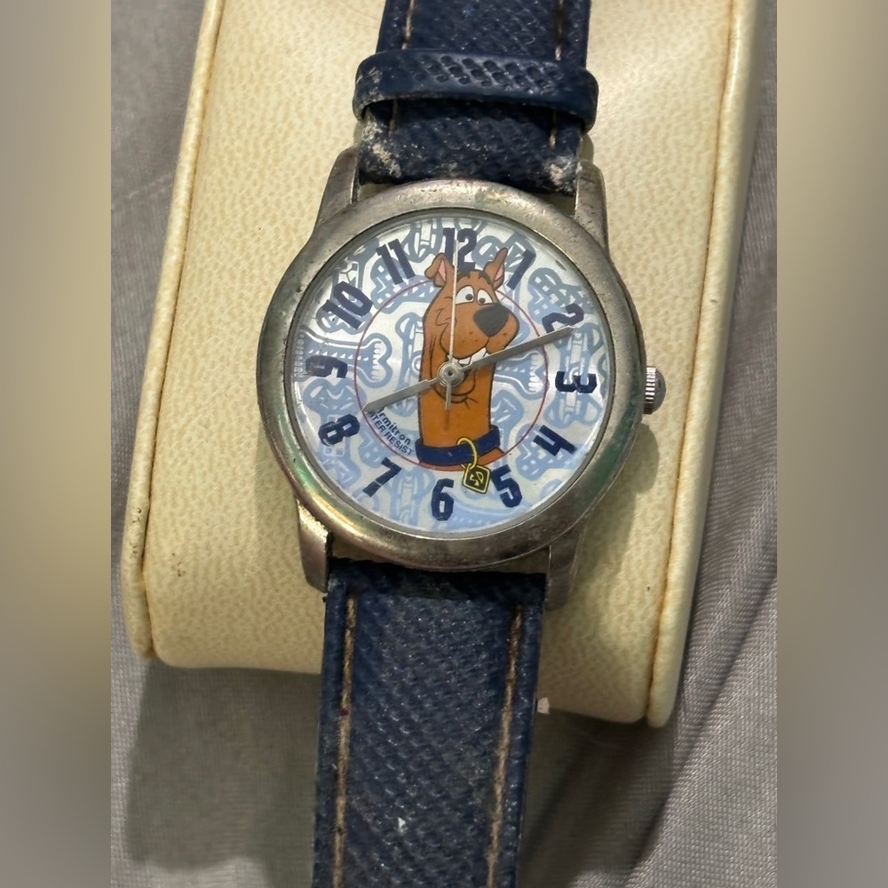Armitron Scooby-Doo Blue Leather Strap Watch